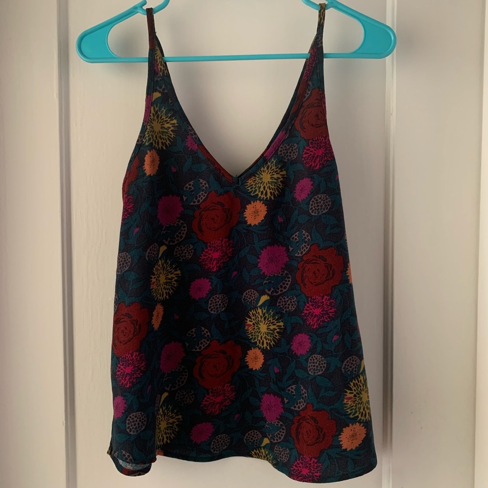 American apparel floral top size s. Worn twice, like new